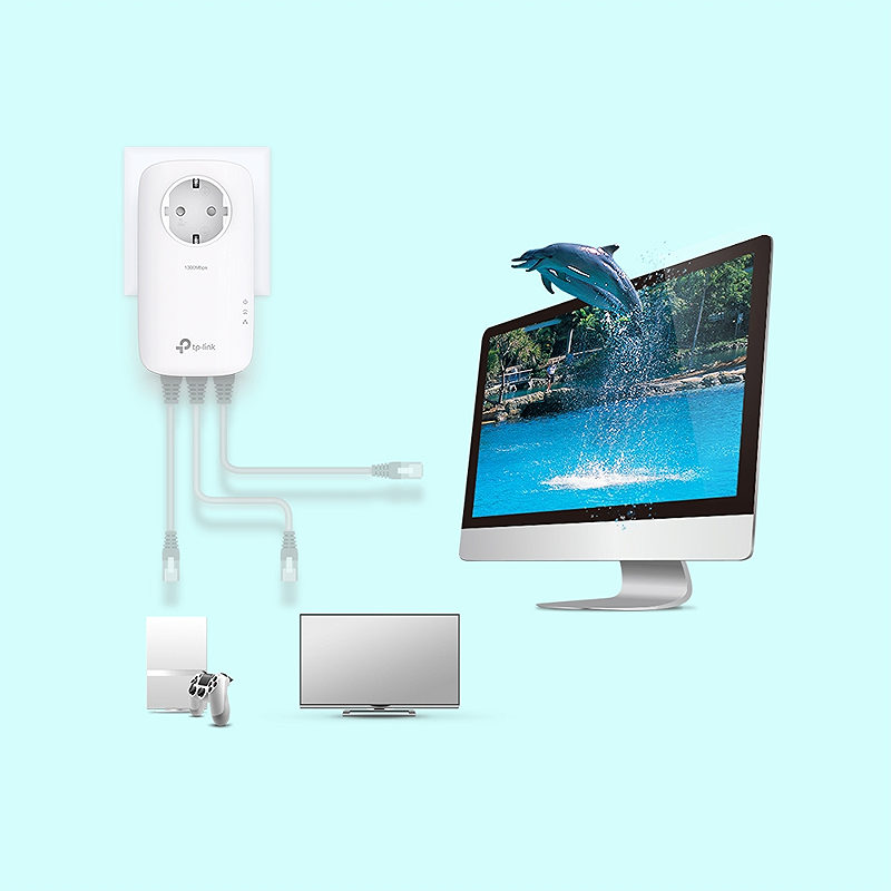 TP-Link TL-PA8033P KIT PowerLine network adapter - Billede 3